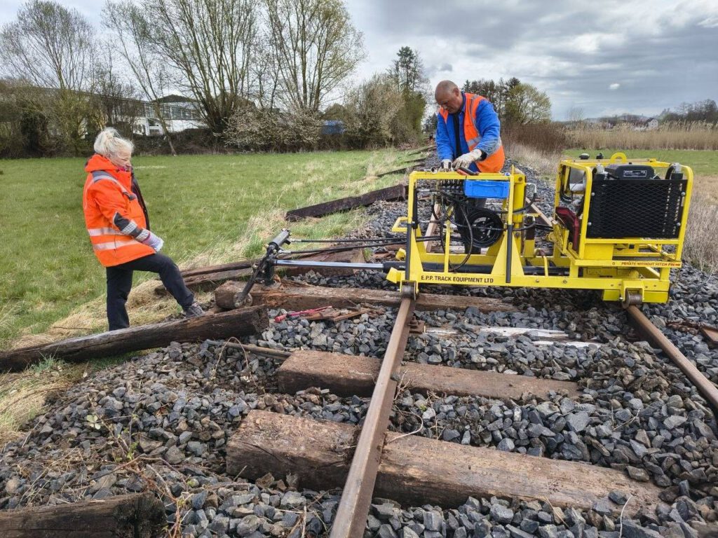 Der Einzelschwellenwechsler im Einsatz