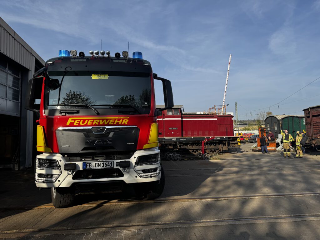 Ein noch recht neues Fahrzeug der Feuerwehr