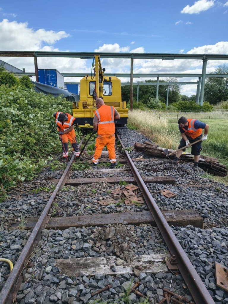 Teamwork im Gleis