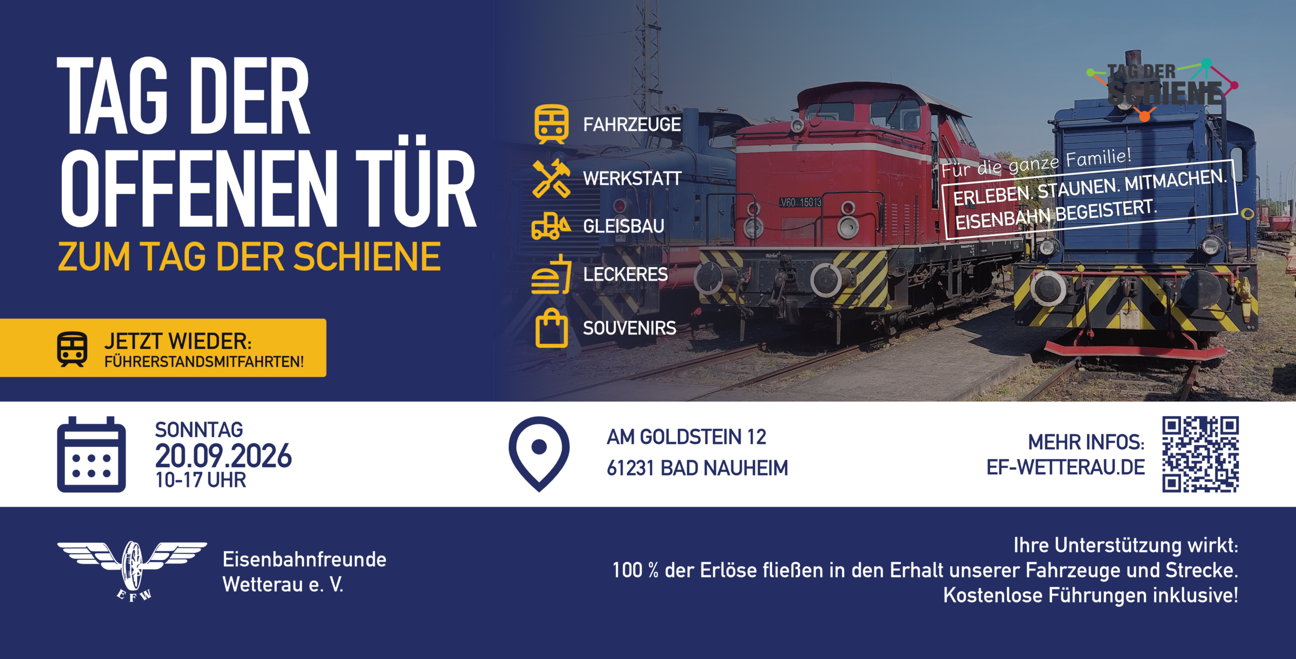 Tag der Schiene am 20.09.2026 zwischen 10-17 Uhr